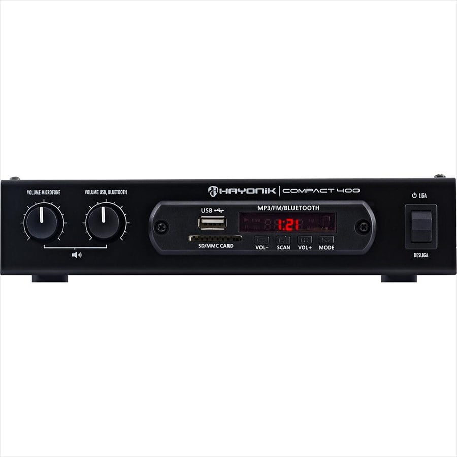 AMPLIFICADOR RECEIVER PARA SOM AMBIENTE HAYONIK COMPACT 400