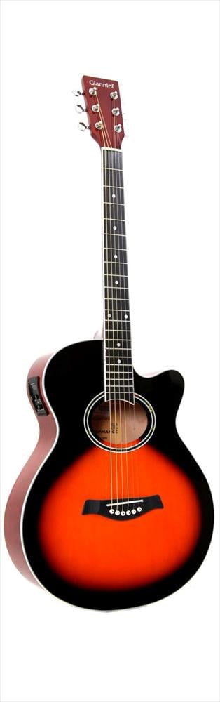 VIOLAO GIANNINI AÇO MINI JUMBO ELETRICO GSF1R SUNBURST