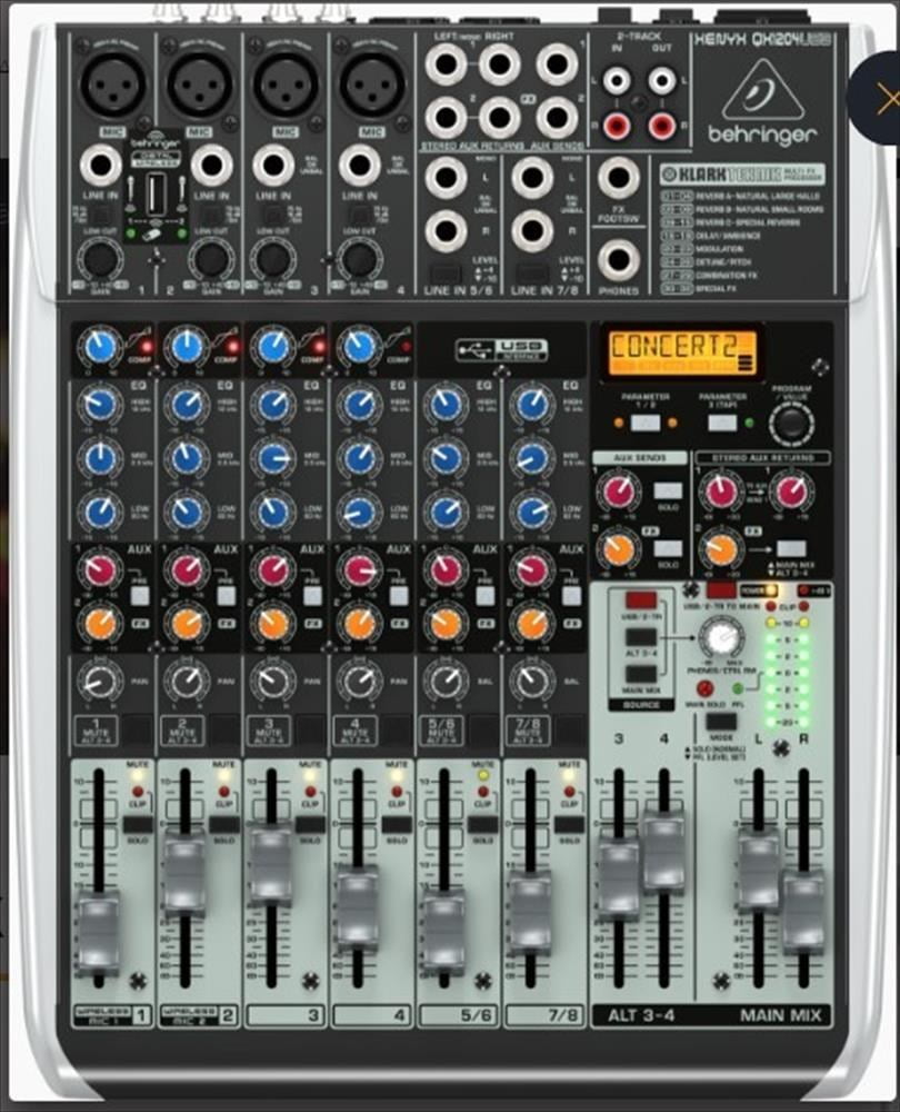 MESA DE AUDIO BEHRINGER XENYX QX1204USB