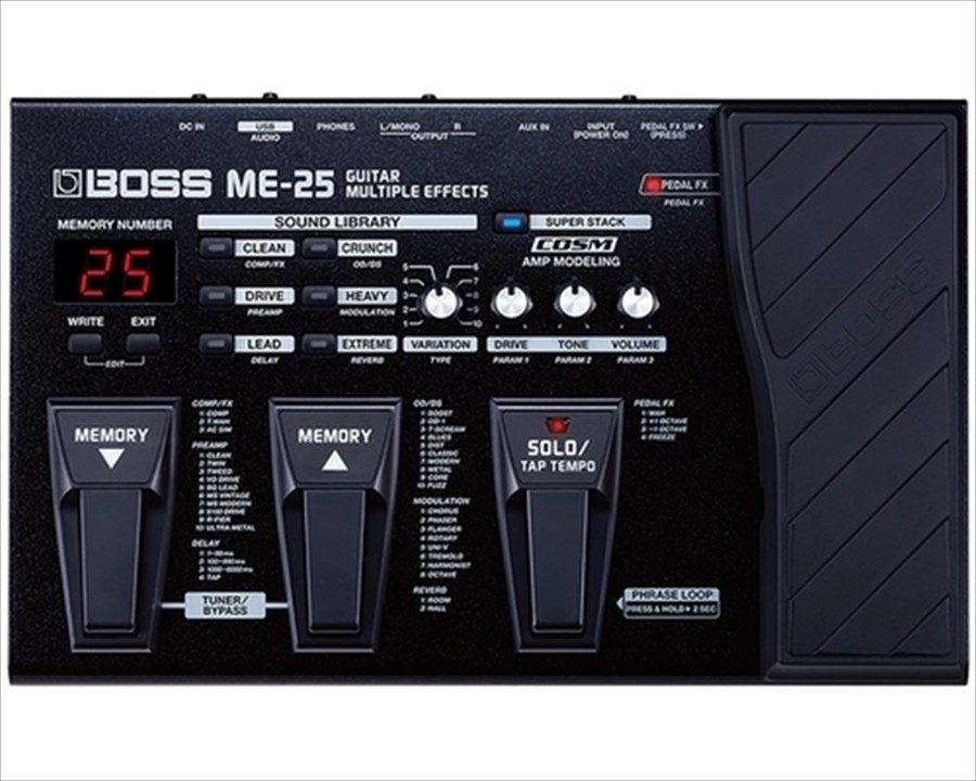 MULTI EFEITO P/GUITARRA BOSS PEDALEIRA ME25